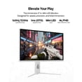 thumbnail image 2 of Pixio PX27UM Mini LED White 27 inch Dual Mode UHD 4K 160Hz/FHD 1920x1080 320Hz Fast IPS Panel 1ms GTG Response Time Gaming monitor with Adaptive Sync HDR and Fully Adjustable Stand, 2 of 7