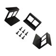 thumbnail image 2 of Langgg Under Desk Laptop Mount Brackets Stand Set Invisible Storage Notebook Holder S Black S, 2 of 6