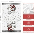 thumbnail image 6 of Buffalo Plaid Snowman Winter Kitchen Towels Dish Towels, 18x26 Inch Daily Seasonal Christmas Decoration Hand Towels Set of 2, 6 of 6