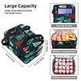 thumbnail image 3 of Christmas Tree Double Layered Insulated Lunch Bag with Two Compartments - Large Capacity Refrigerated Meal Bag for Hand Carry - 7.1x11.4x16.1 Inches, 3 of 6