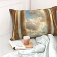 thumbnail image 4 of KLL Golden Drapes Pillars Clouds Pillow Covers Envelope Closure,Super Soft and Cozy Fuzzy Fleece Pillow Case Cover, 4 of 5