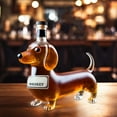 thumbnail image 6 of Dachshund Dog Whiskey Bottle,3D Sculpted Dachshund Shape Whiskey Glass Tumbler,Unique Red Wine Decanter For Whiskey Lovers Dog Lovers (B), 6 of 9