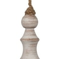 thumbnail image 2 of Vickerman 12" White Washed Turned Wood Finial Ornament, 2 per bag., 2 of 4