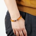thumbnail image 3 of Pulsera de piel de vaca sencilla estilo punk retro para hombre, joyería de moda, pulsera de cuero punk rock que combina con todo, 3 of 5