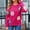 Hot Pink, variant on Womens Sweaters Flower Print - Crewneck Knitted Long Sleeve Sweaters Fall Winter Pullover Casual Top
