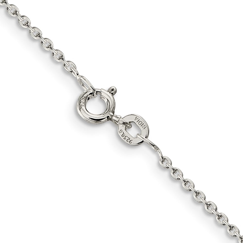 Auriga Fine Jewelry 925 Sterling Silver 1.5mm Cable Chain Anklet 10inch for Women