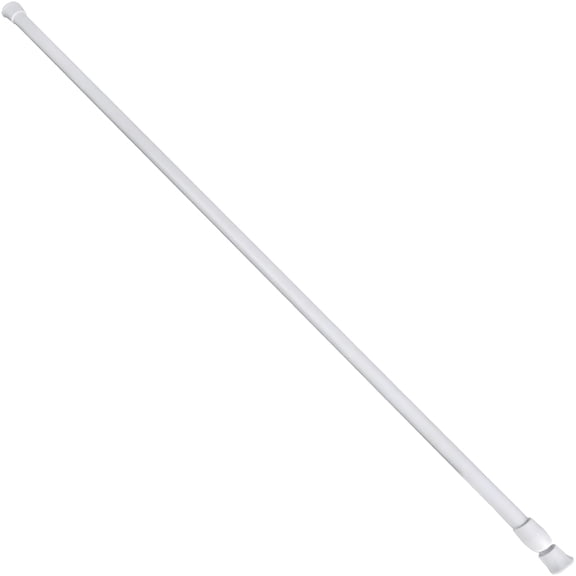 XIBUFE 2026 New Telescopic Curtain Rod,Cabinet Rods Tension Rod Adjustable Plastic Curtain Rod,Extendable,Curtain Tension Rod No Drilling,Easily Adjustable Length (White,60-110)
