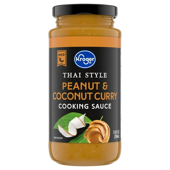 KR Thai Style Mild Peanut & Coconut Curry Cooking Sauce - 11.8 fl oz