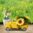 thumbnail image 6 of Liandesheng Vintage Metal Truck Home Decor Fall Sunflowers Honey Bee Yellow Metal Decoration, 6 of 7
