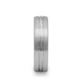 thumbnail image 3 of Boss Domed Center Groove Tungsten Carbide Ring With Brush Finish, 3 of 3