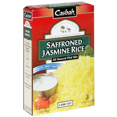 Casbah Saffroned Jasmine Rice, 7 Oz - Walmart.com