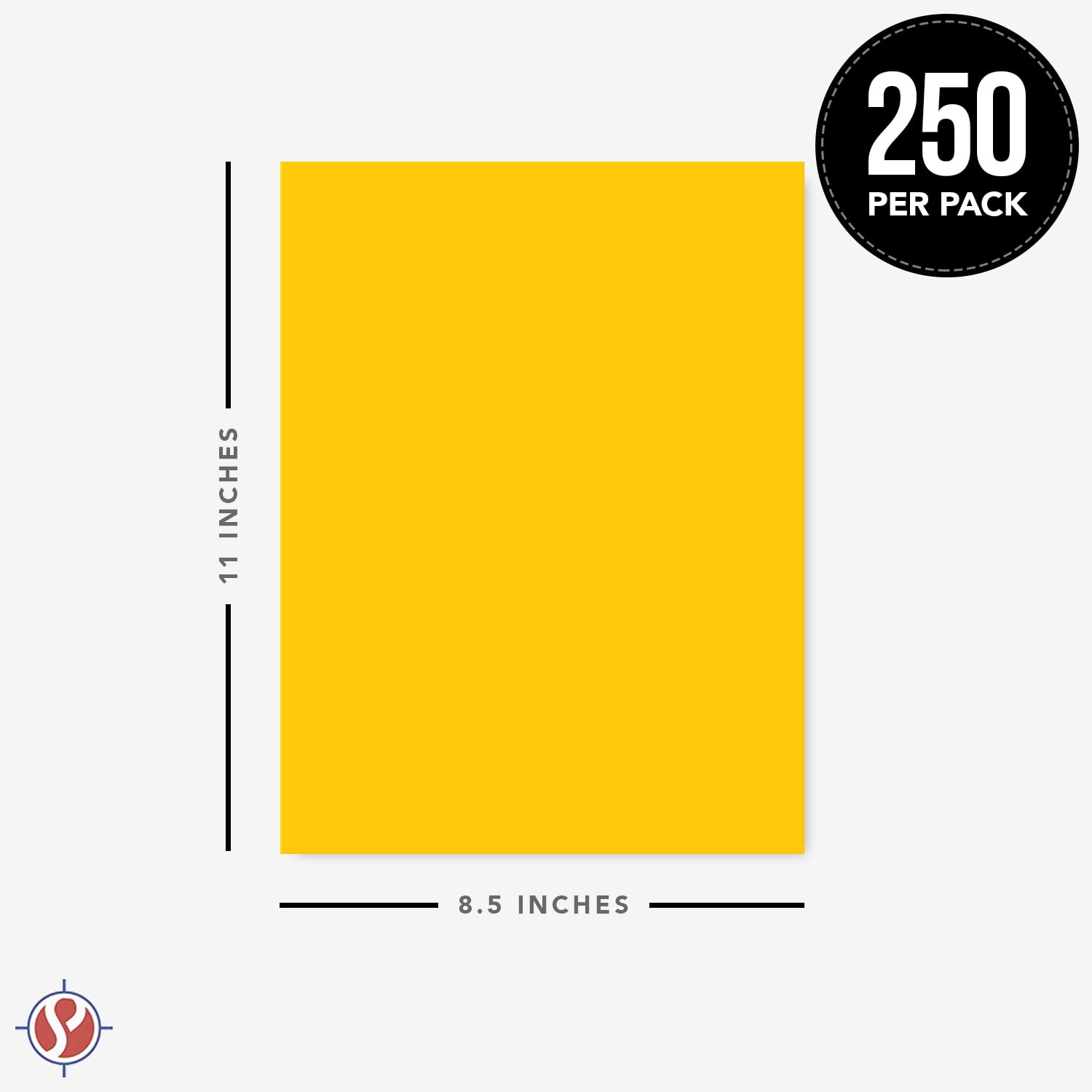 Gold Premium Colored Card Stock Paper | Medium Weight 65lb Cardstock, Perfect for School Supplies, Arts and Crafts | Acid and Lignin Free | 8.5 x 11 Inches | 250 Sheets