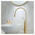 thumbnail image 3 of Basin Faucets Brushed Gold/Black/White Sink Faucet Brass Faucet Single handle Kitchen Faucet Swivel Sink Water Crane, 3 of 7