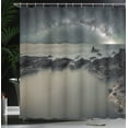 thumbnail image 4 of Ambesonne Nebula Shower Curtain, Milky Way Foggy Space, 69"Wx84"L, Grey, 4 of 5