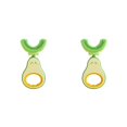 thumbnail image 4 of Seitruly Cepillos de de silicona en forma de U de 2 a 6 años, cepillos de limpieza de extraíbles, suministro de salud para el Amarillo 2piezas, 4 of 6
