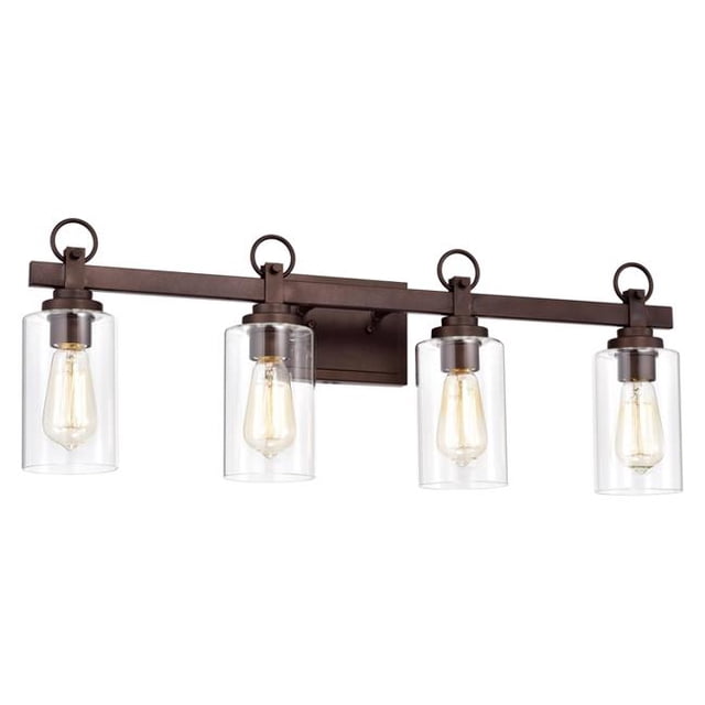 Chloe Lighting CH2S105RB29-BL4 29 in. Exton Transitional 4 Light Bath Vanity Fixture, Oil Rubbed Bronze