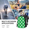 thumbnail image 6 of Balery Green And White Polka Dot Backpack for Men and Women - Durable 600D Oxford Cloth -Large Capacity, Water-Resistant School, Travel, and Hiking Bag, 6 of 7