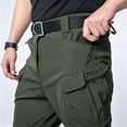 thumbnail image 3 of Men 6 Pocket Cargo Work Pants Durable Regular Fit Breathable Outdoor Utility Trousers S-XXL, 3 of 9