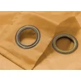thumbnail image 3 of Gorgeous Home Linen 1 Piece Mira Faux Silk Semi-Sheer Bronze Grommet Curtain 55" x 63", Gold, 3 of 5