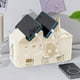 thumbnail image 1 of Organizador de cajas de gestión de cables para ocultar cables, regletas | 1-Pack Almacenamiento de plástico grande, múltiples agujeros para cables, 4 ranuras para teléfono, blanco, 11.8"x4.7"x4.3", 1 of 7