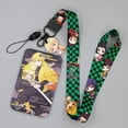 thumbnail image 4 of Demon Slayer Anime Style Bus Passcard Wallet with Lanyard for School Office ID Card Holder Cute Design, 4 of 26