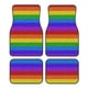 thumbnail image 1 of Fotbe Colorful Glitter Rainbow Juego de 4 Tapetes para Auto con Estampado – Alfombrillas de Goma Reforzada, Diseño Antideslizante, Protección para Todo el Año – Vehículos, Autos, Camionetas y SUVs, 1 of 7