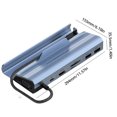 thumbnail image 2 of Estación de acoplamiento PD3.0 USB Game Holder Base 4K para Steam Deck (gris V254-8 en 1), 2 of 5