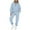 Light Blue, variant on Hvyesh Sweatsuits for Women Set 2 Piece Workout Going Out Outfits Long Sleeve Quarter Zip Mock Neck Sweatshirts Sweatpants,Lounge Sets for Women Blue S