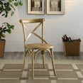 thumbnail image 4 of Modern Urban Contemporary Dining Side Chair, Brown Wood, 4 of 4