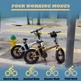 thumbnail image 6 of ECOTRIC 20 Inch Fat Tire e-Bike 500W 48V Foldable Frame Pedal Assist Commute Bike 7 Speed UL2849, 6 of 9