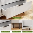 thumbnail image 5 of EastVita 54.7 Inch Chest of Drawers White Modern Fluted 6 Drawer Dresser with Metal Legs and Handles and Anti-Tipping Design for Bedroom Living Room Hallway, 5 of 6