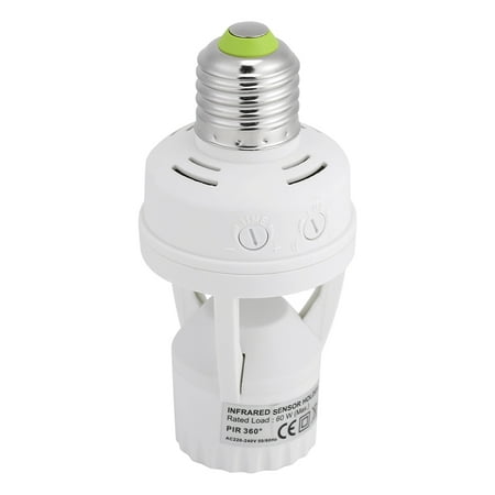 

Ashata E27 LED Lamp Bulb Holder Light Switch Socket Adjustable Infrared Motion Sensor AC110-240V Infrared Sensor LED Socket E27 Socket Base