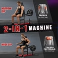 thumbnail image 2 of Seated Dip Machine, 400LBS Strength Training Upper Body Machine with Tricep Dip Press & Cable Bar for Home Gym, 2 of 9