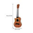 thumbnail image 2 of WEUVEB Brown Plastic Guitar Model for Early Musical Practice and Skill Development, 2 of 8
