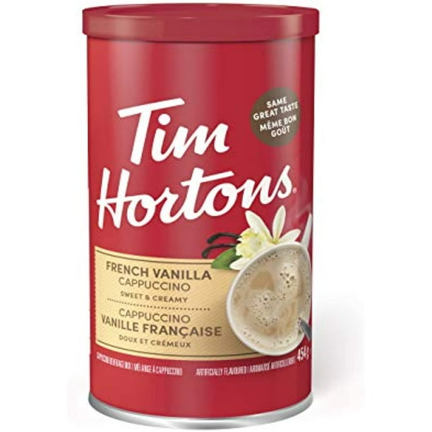 Tim Hortons Instant Cappuccino, French Vanilla, 16 Ounce