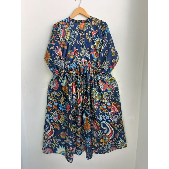 Block print Dress,Indian Cotton Dress,NooWork,Cotton Indian Dress ,Handblock Print Dress,Indian Block Print,Indian Dress,Hand Print Dress