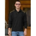 thumbnail image 3 of Iceglad Men's Knit Pullover Sweater Casual Long Sleeve Stand Collar Button Knitted Sweaters, 3 of 8