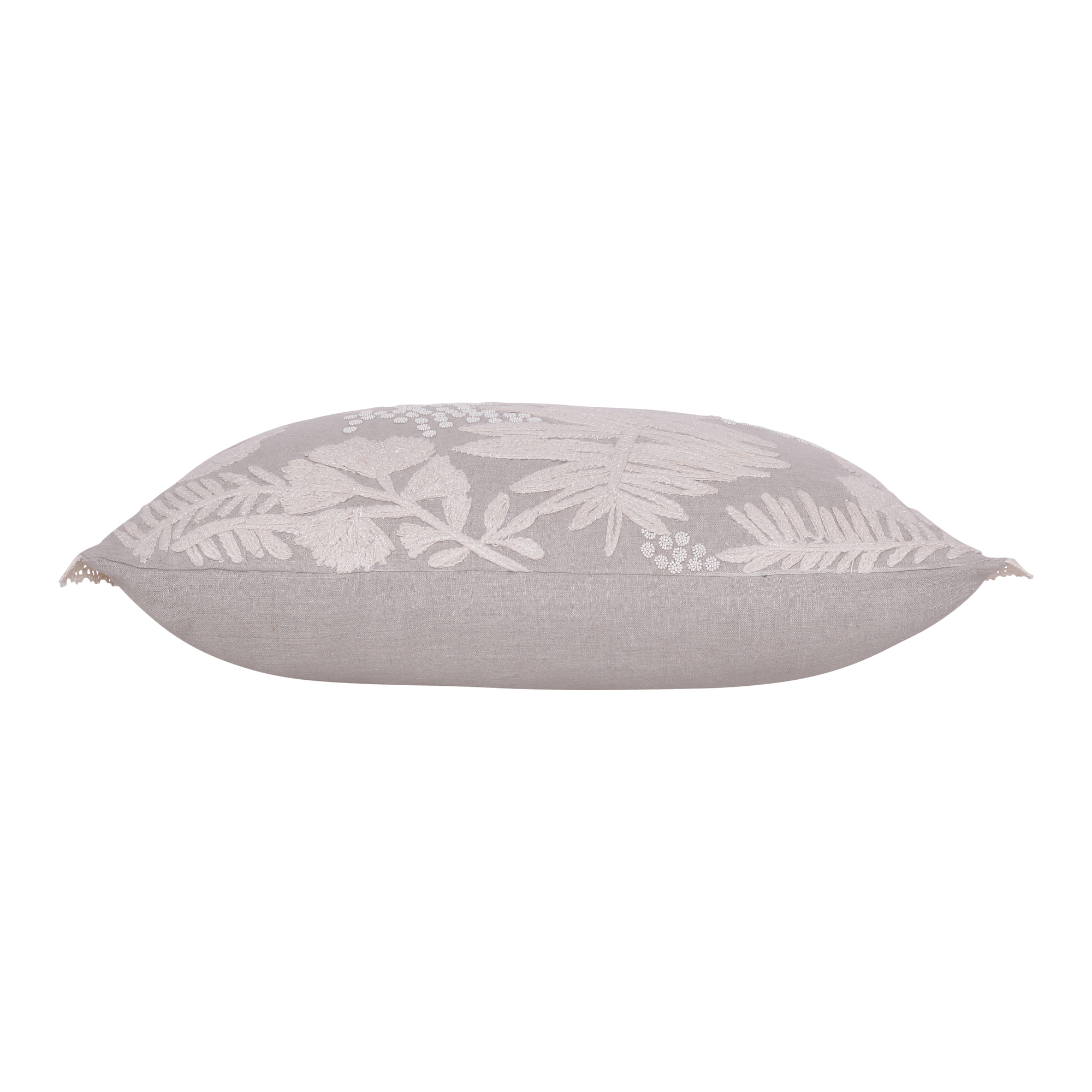 Harlow Hill Paul 16" x 24" Taupe/Beige Floral Linen Adult Decorative Throw Pillow Cover