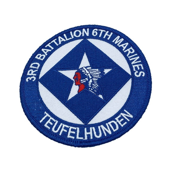 3rd Bn 6th Marines Tufelhunden Patch – Plastic Backing