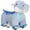 Blue 820, variant on 6V Kids Electric Ride on Animal Tyrannosaurus with Music, Forward, PU Wheels, Foot Pedal for Toddlers 18-36 Months, Blue