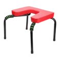 thumbnail image 2 of jinwen Yoga Headstand Bench Inversion Chair PU Pads Strong Steel Frame Core Strength Building Headstand Yoga Headstand Stool Red WITH Mat, 2 of 9