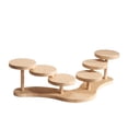 thumbnail image 3 of Soporte de madera de varios niveles para exhibición de joyas, hecho a mano, decorativo Doble cara, 3 of 9