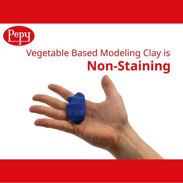 Pepy Plastilina Non-Drying Modeling Clay; Set of 24 Bars, 1.4