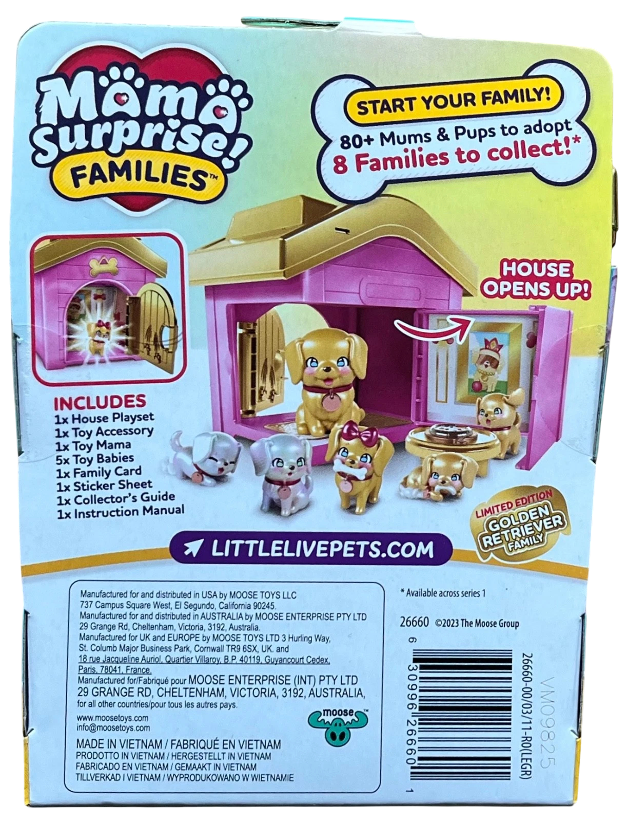 Mama Surprise Little Live Pets Family Golden Retriever Family