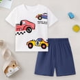 thumbnail image 2 of HCNTES Toddler Boy Summer Clothes Outfits Crewneck Kids Cotton Short Sleeve Shirt Shorts Set Toddler Boy Cool Clothes, 2 of 8