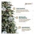 thumbnail image 2 of Árbol Navidad Tipo Lápiz 2.2m Esquimal - Pino Navideño Delgado Verde Nevado con Piñas, 2 of 6
