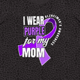 thumbnail image 4 of Inktastic Alzheimers Awareness I Wear Purple for My Mom Women's Plus Size T-Shirt, 4 of 5
