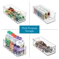 thumbnail image 7 of iDesign Plastic Stackable Pantry Bin with Handles, Set of 4, Clear, Made in USA, 7 of 7