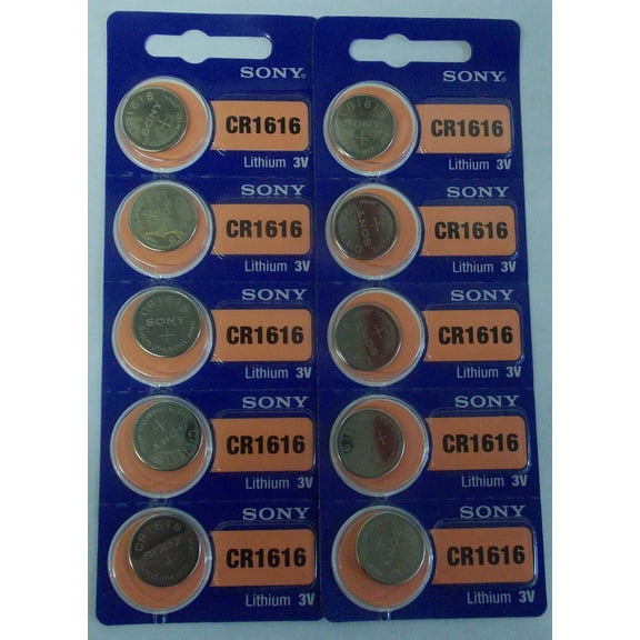 Sony CR1616 3V Lithium Coin Battery - 10 Pack   FREE SHIPPING