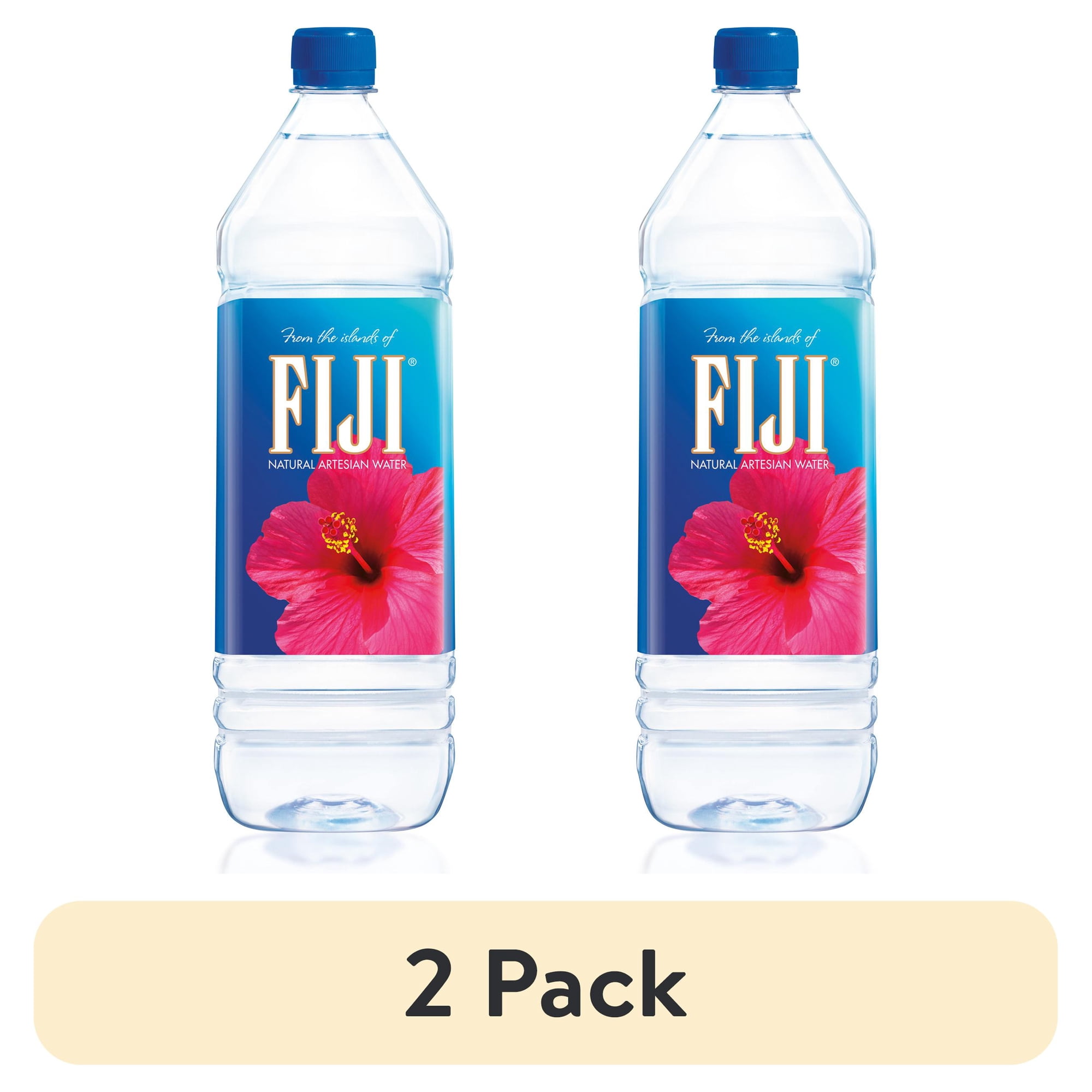 (2 pack) FIJI Natural Artesian Bottled Water, 1.5 Liter / 50.7 Fl Oz